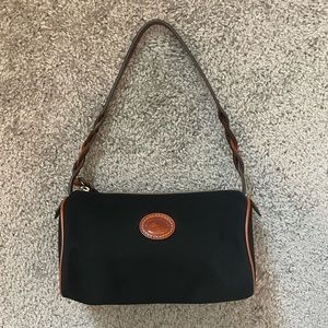 Dooney & Bourke Black Canvas Barrel Bag / Purse
